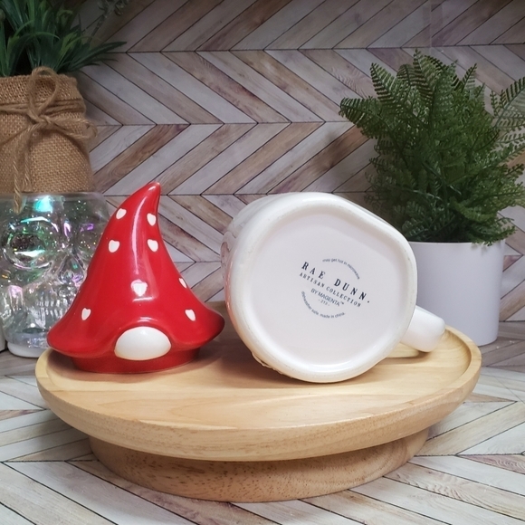 Rae Dunn SOUL MATE Mug with Gnome Topper Ceramic Valentine’s Day - Picture 3 of 6